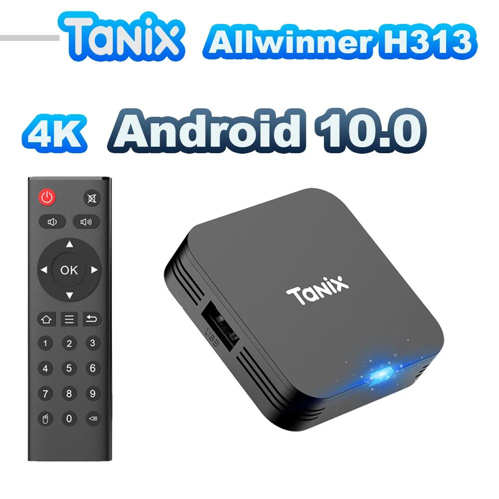 Tanix Ʈ ۷ι ̵ ÷̾, ȵ̵ 10 TV ڽ, 2.4G , 4K, TX1